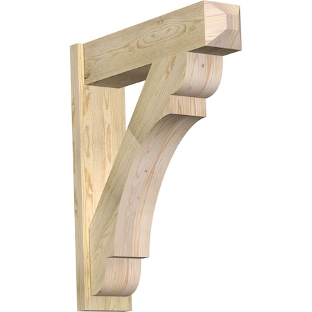 Ekena Millwork Olympic Craftsman Rough Sawn Outlooker, Douglas Fir, 8"W x 32"D x 38"H OUT08X32X38OLY04RDF